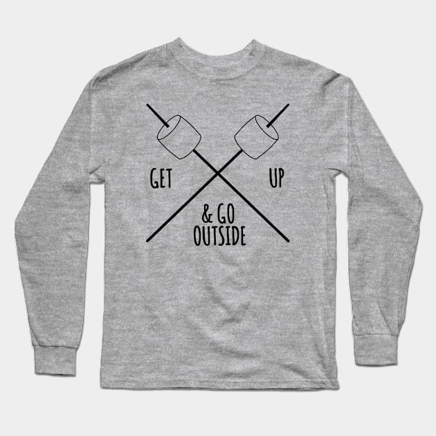 Get up and go outside Long Sleeve T-Shirt by hoopoe